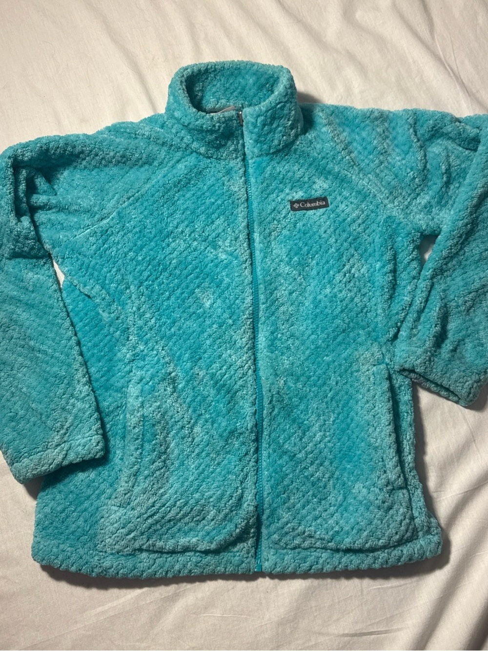 Columbia Teal Women’s Interchange Large Fleece Jacket Large